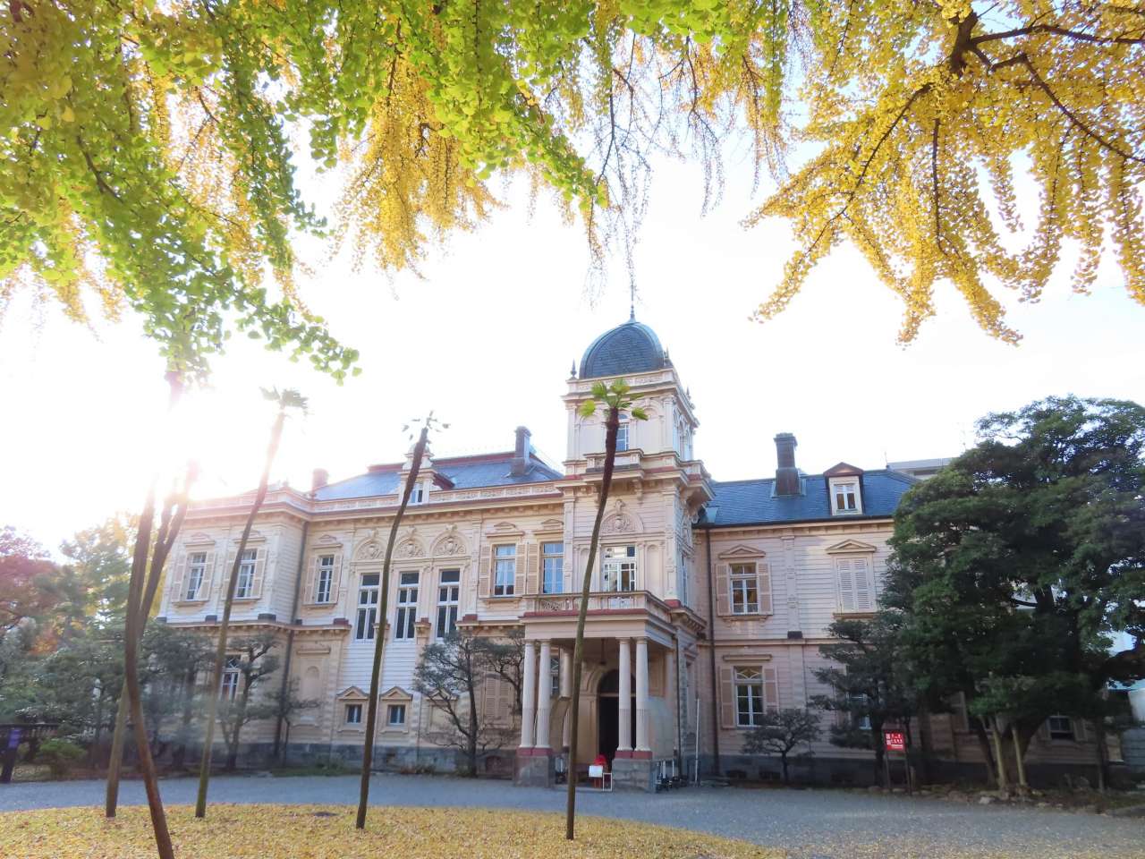 旧岩崎邸庭園「秋空の下で楽しむ旧岩崎邸庭園」